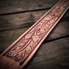 Handmade aluminum alloy leather embossing mold Tang grass pattern/3D skull belt embossing mold - (Color: 8.7x2cm) view 3
