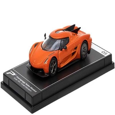 PosterCars - 1:64 Scale Koenigsegg Jesko Absolut Sweet Madarin Hypercar League Collection No.5