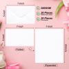 PATIKIL 100 Sets Pure Cotton Watercolor Cards 140lb/300 GSM Postcards with Envelopes for Art Painting Creative Thank Notes, 5x7 Inch Foldable Size view 2
