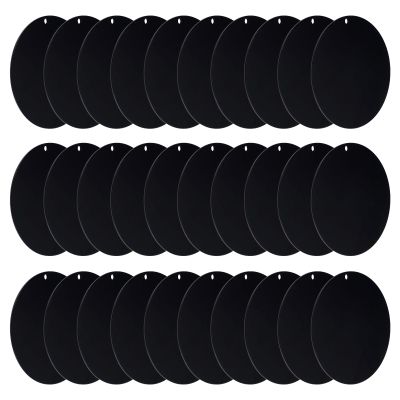 PATIKIL Acrylic Circle Blanks 2 Inch, 30 Pack Round Clear Disc Ornaments for DIY Keychain Project Crafting, Transparent
