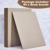 50 Pcs Book Board, Binders Board Chipboard Designer Bookboard Kraft Heavy Duty Chipboard Sheets Bookbinding Supplies for Book Binding Cover (Gray,12.5 x 10 Inch, 22 PT) view 3