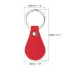 PATIKIL Leather Key Fob Kit, 10 Pack PU Leather Key Fob Blanks with Rivets and Key Rings DIY Keychain for Laser Engraving Leather Making, 5 Colors view 2