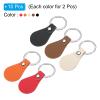 PATIKIL Leather Key Fob Kit, 10 Pack PU Leather Key Fob Blanks with Rivets and Key Rings DIY Keychain for Laser Engraving Leather Making, 5 Colors view 3