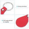 PATIKIL Leather Key Fob Kit, 10 Pack PU Leather Key Fob Blanks with Rivets and Key Rings DIY Keychain for Laser Engraving Leather Making, 5 Colors view 4