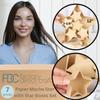 Paper Mache Star with Star Boxes Set of 7 by Factory Direct Craft for Holiday Decorations and Gift Packaging - 12 Inches & 3-3/8 Inches view 2