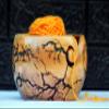 Yarn Bowl - Turned Wood for Knitting Crocheting Bowl | Lichtenberg Wood Fracking Yarn Bowls Gift for Mom (Blue Resin) view 3