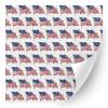 HTV4U Glitter American Theme Patterned Heat Transfer Vinyl (Wavy Flag, 12" x 5 Yards) - USA Printed Iron on Vinyl, Decoration, Sewing Material DIY view 1