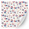 HTV4U Glitter American Theme Patterned Heat Transfer Vinyl (Memorial Day Party, 12" x 3 Yards) - Colorful Paper, USA Iron on Vinyl, Printed for Shirt, Heat Press Machine DIY view 1