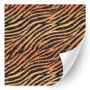 HTV4U Glitter Animal Patterned Heat Transfer Vinyl (Tiger Print, 12" x 12") - Printed Heat Press Paper, Iron on Vinyl, Design for T-Shirt, Fabric, DIY view 1