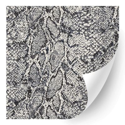 HTV4U Glitter Animal Patterned Heat Transfer Vinyl (Gray Snake Skin, 12" x 12") - Printed Heat Press Transfer Paper, Iron on Vinyl for T-Shirt, Projects