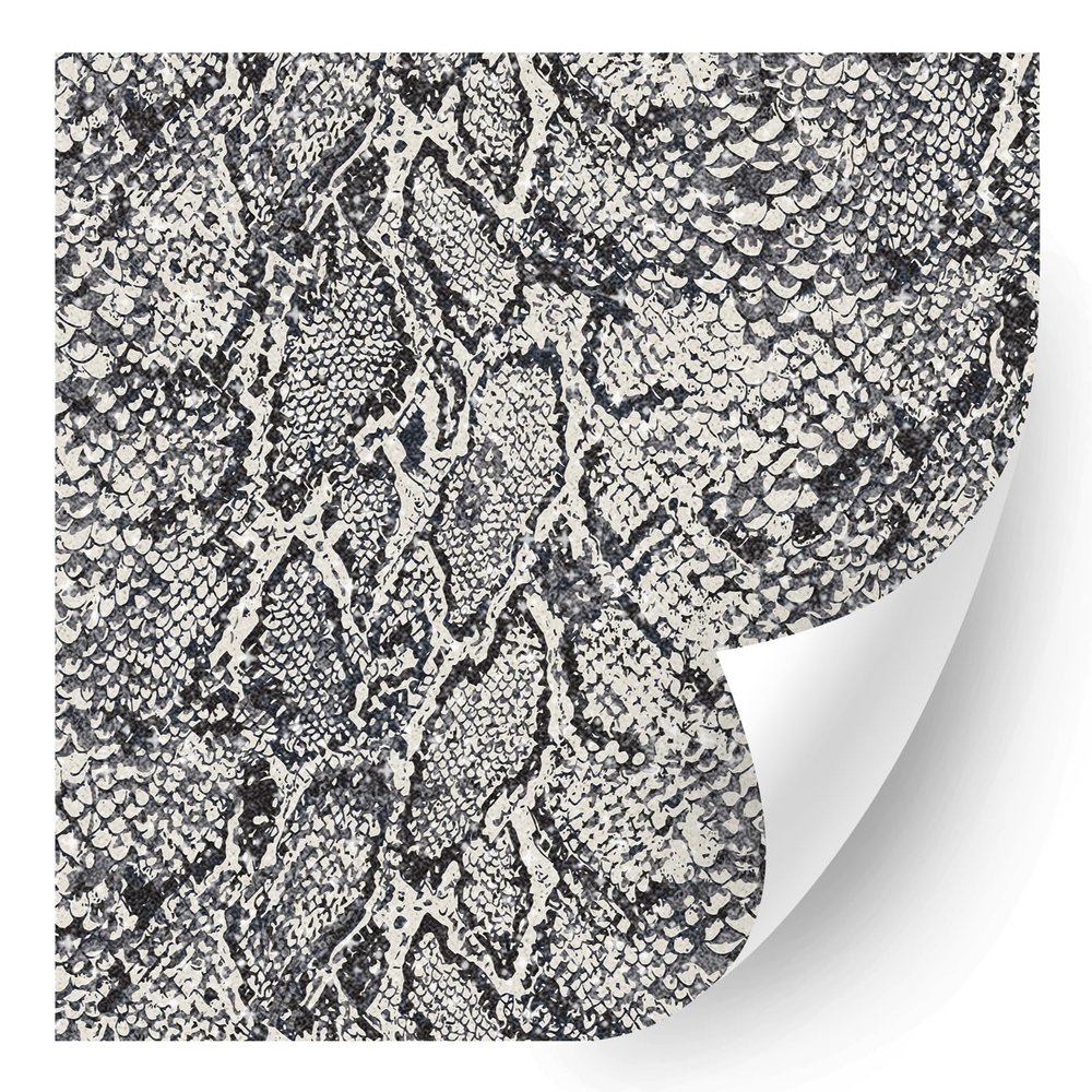 HTV4U Glitter Animal Patterned Heat Transfer Vinyl (Gray Snake Skin, 12" x 12") - Printed Heat Press Transfer Paper, Iron on Vinyl for T-Shirt, Projects