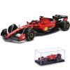 Xiangtat 1/43 F1 2023 SF23 16# Charles Leclerc Scuderia SF23 55# Carlos Sainz Alloy Car Die Cast Car Model Collection Gift (SF23 16# W/Helmet) view 1