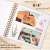 10 x 10 Inch Scrapbook Photo Album Linen Cover 40 Sheets/ 80 Pages, Hardcover Kraft White Pages Memory Book, for Travel Wedding Guest Book Christmas Baby Shower Fits 4x6 & Instant Photos, Black view 3