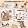 10 x 10 Inch Scrapbook Photo Album Linen Cover 40 Sheets/ 80 Pages, Hardcover Kraft White Pages Memory Book, for Travel Wedding Guest Book Christmas Baby Shower Fits 4x6 & Instant Photos, Black view 4