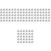 TEHAUX 120pcs High-Temperature Pottery Nails for Ceramic Crafts Oxide Support Tools for Firing and Pottery Projects view 1