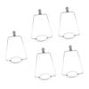 TEHAUX 5sets Heavy Duty Metal Lamp Harp Bracket Shade Holder for Table and Floor Lamps for Projects and Home Decor view 1