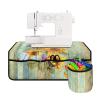 COEQINE Sunflower Sewing Machine Cover Pad With Pocket, Sewing Machine Mat for Table Non Slip Lightweight Waterproof Sewing Machine Accessories Organizer view 2