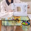 COEQINE Sunflower Sewing Machine Cover Pad With Pocket, Sewing Machine Mat for Table Non Slip Lightweight Waterproof Sewing Machine Accessories Organizer view 4