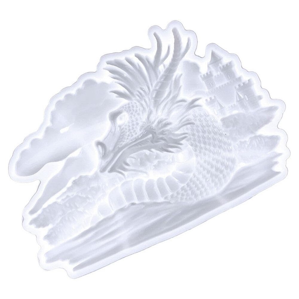 EXCEART Dragon Mold Flexible Epoxy Silicone Casting Mold for Crafting Silicone Material for Wall Decor and Unique