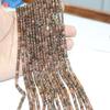 Natural Andalusite Rondelle Faceted Beads 5-6 mm 13 inch Long String Jewelry Making Gemstone Beads for Necklace Bracelet view 3