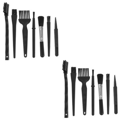 STOBOK 2sets Portable Dirt Multipurpose Cleaning Tools Keyboard and Home Use Kit Brushes and Tweezers for Cleaning