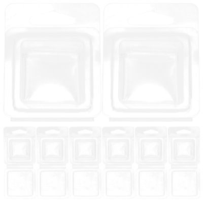 GANAZONO 100pcs Wax Melt Molds Candle Molds for Wax Melting Soap Making and Chocolate Crafts Versatile Empty Clamshell Design for Easy Storage and Access