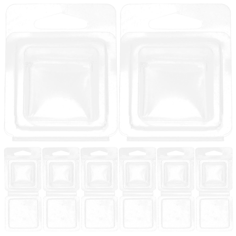 GANAZONO 100pcs Wax Melt Molds Candle Molds for Wax Melting Soap Making and Chocolate Crafts Versatile Empty Clamshell Design for Easy Storage and Access