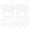 GANAZONO 100pcs Wax Melt Molds Candle Molds for Wax Melting Soap Making and Chocolate Crafts Versatile Empty Clamshell Design for Easy Storage and Access view 1