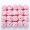 Miupoo Pom Poms with Eyes for Crafts,Halloween Costume Pompoms Decorations with Googly Eyes, Fluffy Pom Pom Balls for Halloween Accessories with Elastic Loop,20 Pieces,2 Inches,Pink view 1