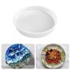 RESINWORLD 10" Round x 2" Deep Large Tray Mold, Shiny Silicone Tray Board Table Clock Mold for Epoxy Resin Casting, Floral Preservation Bouquet Resin Mold view 1