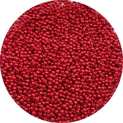 Tingoons 3000pcs 3mm Pearl Beads with Hole Round Loose Luste Craft Beads for Home Decoration Vase Fillers DIY Craft Making Jewelry Making Bracelet Necklace Earrings(Red)