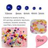Tingoons 3000pcs 3mm Pearl Beads with Hole Round Loose Luste Craft Beads for Home Decoration Vase Fillers DIY Craft Making Jewelry Making Bracelet Necklace Earrings(Red) view 2