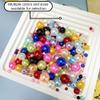 Tingoons 3000pcs 3mm Pearl Beads with Hole Round Loose Luste Craft Beads for Home Decoration Vase Fillers DIY Craft Making Jewelry Making Bracelet Necklace Earrings(Red) view 4