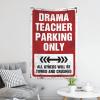 Garage Accessories for Man Cave Drama Teacher Parking Only Tapestry Tapestries Room Decor Room Decorations (Size : 100X150CM) view 3