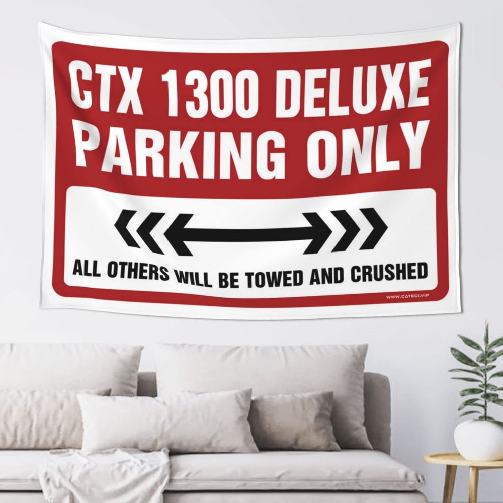 Funny House Decor Ctx 1300 Deluxe Parking Only Tapestry Bar for Man Cave Dorm Room Tapestry (Size : 75X100CM)