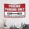Funny House Decor Phoenix Parking Only Tapestry Bar for Man Cave Dorm Room Tapestry (Size : 100X150CM) view 2