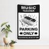 CakJuice Funny Tapestry Music Teacher Parking Only Tapestry Funny Tapestry Funny Room Decor (Size : 75X100CM) view 1