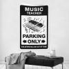CakJuice Funny Tapestry Music Teacher Parking Only Tapestry Funny Tapestry Funny Room Decor (Size : 75X100CM) view 2