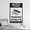 CakJuice Funny Tapestry Music Teacher Parking Only Tapestry Funny Tapestry Funny Room Decor (Size : 75X100CM) view 3