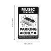 CakJuice Funny Tapestry Music Teacher Parking Only Tapestry Funny Tapestry Funny Room Decor (Size : 75X100CM) view 4