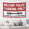 Funny House Decor Military Police Parking Only Tapestry Bar for Man Cave Dorm Room Tapestry (Size : 75X100CM) view 1