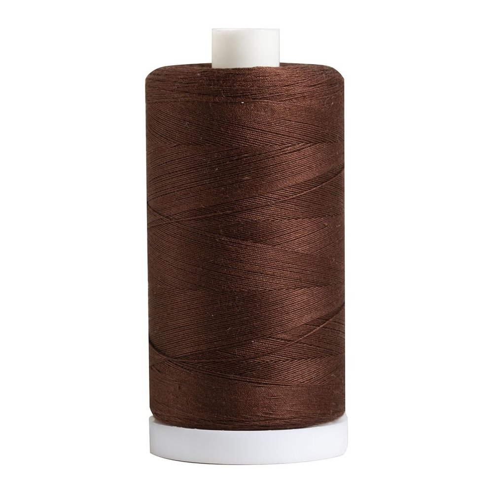 Connecting Threads Brown 100% Cotton Thread for Sewing, Quilting, and Crafting - 50-Weight - 1200 Yard Large Spool (Pioneer)