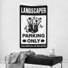 CakJuice Garage Accessories for Man Cave Landscaper Parking Only Tapestry Tapestry Wall Art Home Decor Men (Size : 100X150CM) view 2