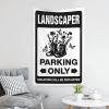 CakJuice Garage Accessories for Man Cave Landscaper Parking Only Tapestry Tapestry Wall Art Home Decor Men (Size : 100X150CM) view 3