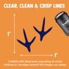 Chicken Footprints Tracks Self-Inking Rubber Stamp Ink Stamper for Stamping Crafting Planners - 1 Inch Medium - Fuchsia Ink view 2