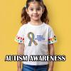 HTV4U Glitter Autism Awareness Patterned Heat Transfer Vinyl (Autism Puzzle, 12" x 5 Yards) - Iron on Vinyl, Heat Press Transfer for DIY T-Shirt, Tote, and Garments view 2