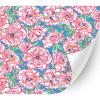 HTV4U Floral Patterned Heat Transfer Vinyl (Painted Flowers, 13.5" x 1 Yard) - Iron on Vinyl, Heat Press Paper, Graphic Design Printed for Clothing DIY view 1