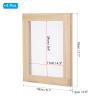 PATIKIL 7.1"x5.9" Wooden Paper Making Screen, 4 Pack Paper Making Mold Frame Papermaking Mould Deckle for DIY Paper Craft Tool Dried Flower Handcraft, Natural Color view 2
