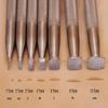 Checkered Stamps Leather Stamping Undercut Beveler - One Piece or Set of 7 Leather Stamping Tools in Stainless Steel (Full Set, 7 Pieces) view 2