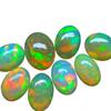 8x12mm Ethiopian Opal,10Pcs Cabochon AAA Quality Ethiopian Opal,10Pcs OVAL Cabochon Ethiopian Opal Cabochon Natural welo opal multi fire opal loose Gemstone For Jewelry Making view 4